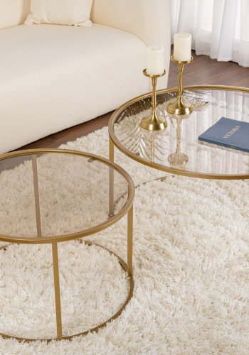 NORDVRK Aurum - 80, 60 - Gull, Bronse Sofabordsett