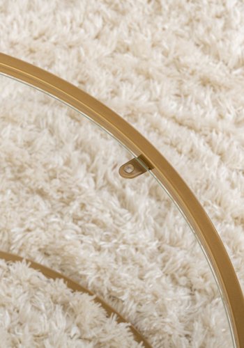 NORDVRK Aurum - 80 - Gull, gjennomsiktig sofabord