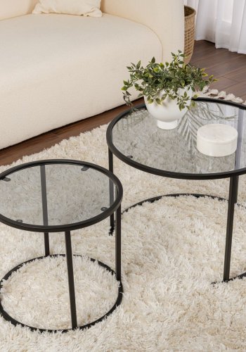 NORDVRK Aurum - 60, 42 - Sort, Gr Sofabordsett