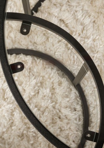 NORDVRK Aurum - 60, 42 - Svart, gjennomsiktig sofabordsett