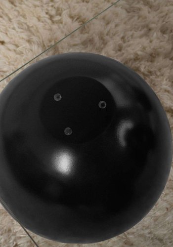 NORDVRK Sera - Svart, gjennomsiktig salongbord