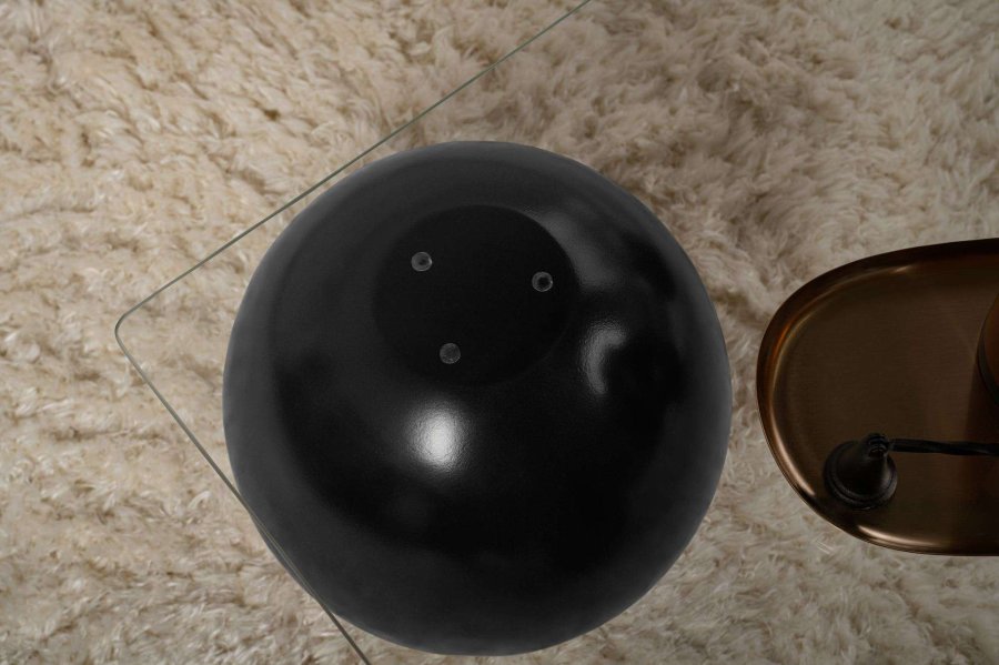 NORDVRK Sera - Svart, gjennomsiktig salongbord