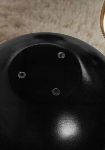 NORDVRK Evara - Svart, gjennomsiktig salongbord