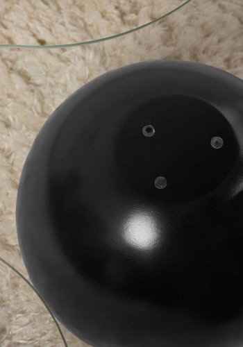 NORDVRK Noxa - Svart, gjennomsiktig salongbord