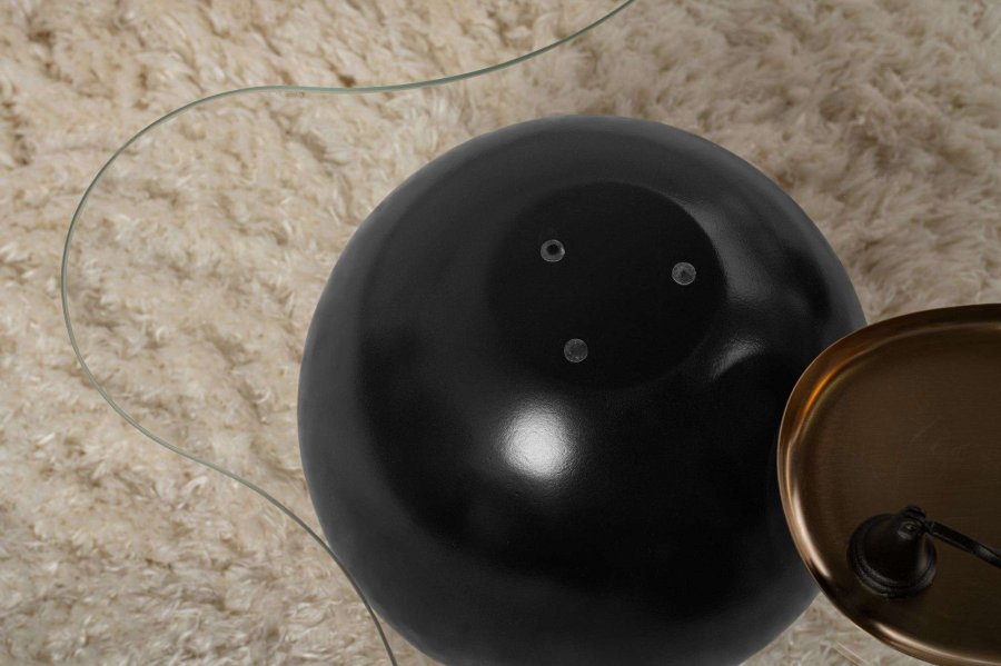 NORDVRK Noxa - Svart, gjennomsiktig salongbord