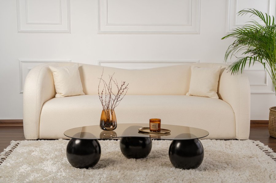 NORDVRK Ball - Sort, Bronse Sofabord