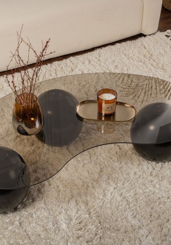 NORDVRK Ball - Sort, Bronse Sofabord