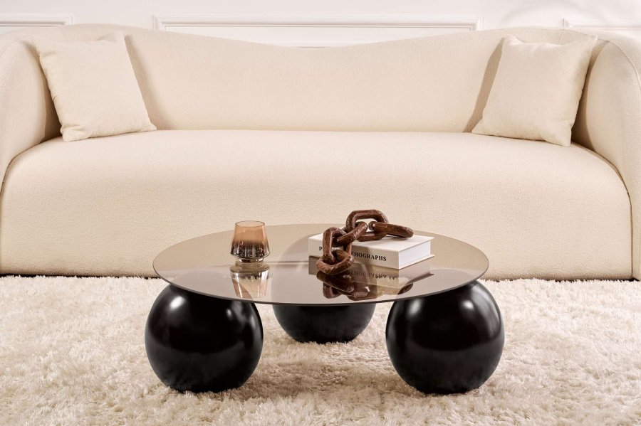 NORDVRK Miro - Sort, bronse salongbord