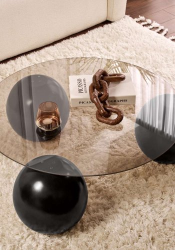 NORDVRK Miro - Sort, bronse salongbord