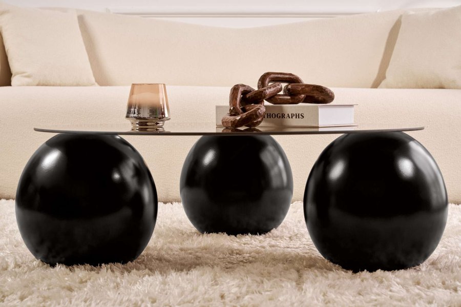 NORDVRK Miro - Sort, bronse salongbord