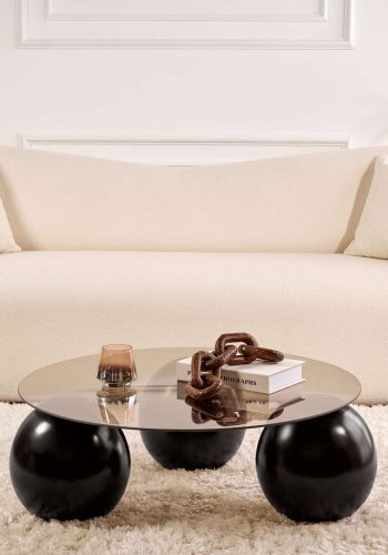 NORDVRK Miro - Sort, bronse salongbord