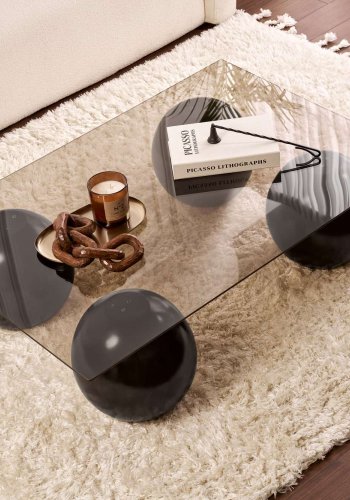 NORDVRK Sera - Sort, bronse salongbord