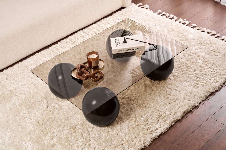 NORDVRK Sera - Sort, bronse salongbord