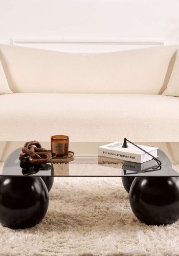 NORDVRK Sera - Sort, bronse salongbord