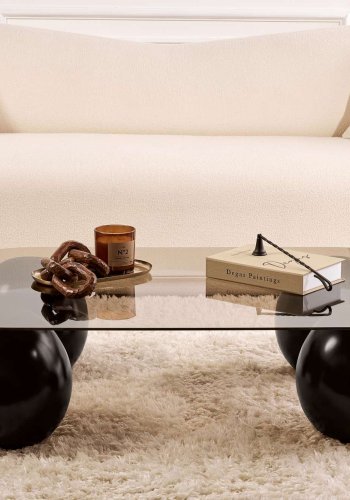 NORDVRK Evara - Sort, bronse salongbord