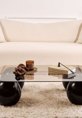 NORDVRK Evara - Sort, bronse salongbord