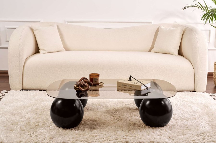 NORDVRK Evara - Sort, bronse salongbord