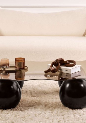 NORDVRK Noxa - Sort, bronse salongbord