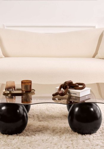 NORDVRK Noxa - Sort, bronse salongbord