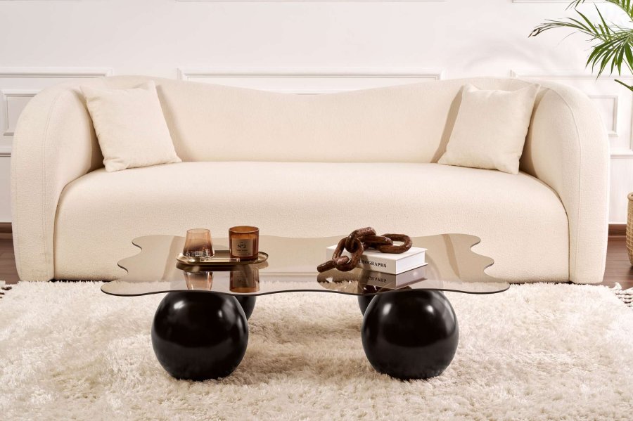 NORDVRK Noxa - Sort, bronse salongbord