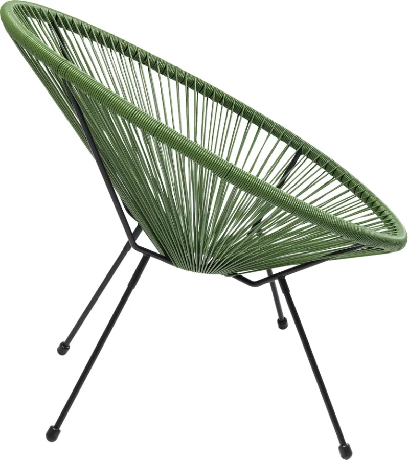 KARE DESIGN Acapulco Green lnestol/havestol - grn polyethylen og stl