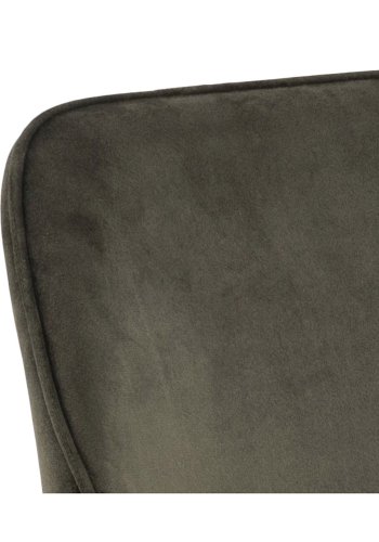 ACT NORDIC Ranja spisestol olivengrnn/svart stoff/metall, med armlener