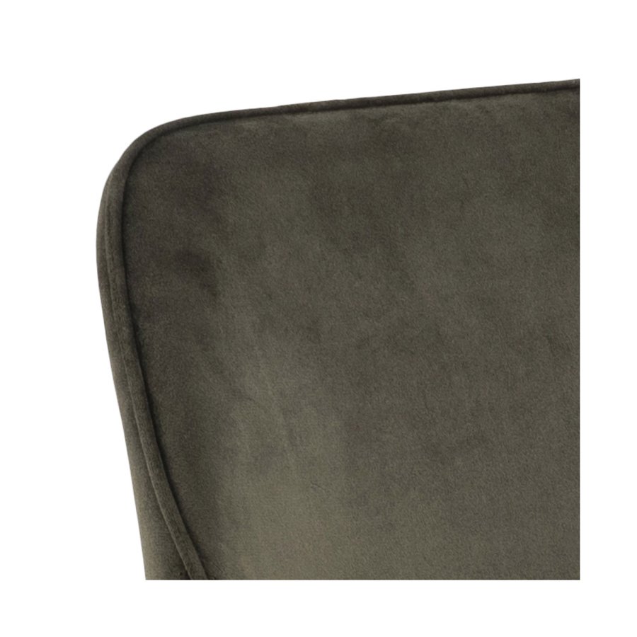 ACT NORDIC Ranja spisestol olivengrnn/svart stoff/metall, med armlener