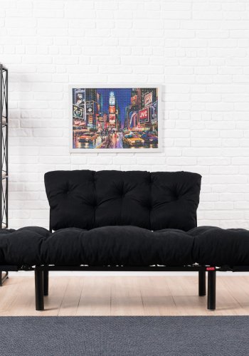 NORDVRK Nitta - Sort 2-manns sovesofa