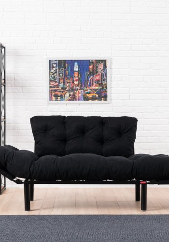 NORDVRK Nitta - Sort 2-manns sovesofa