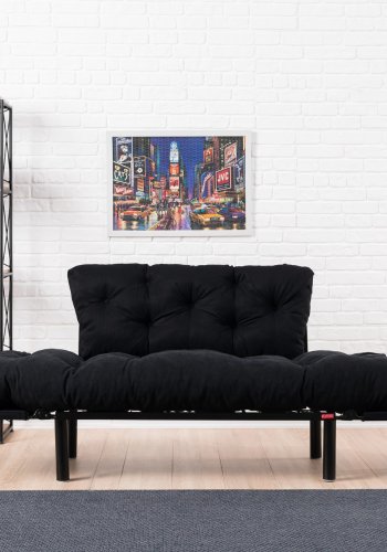 NORDVRK Nitta - Sort 2-manns sovesofa