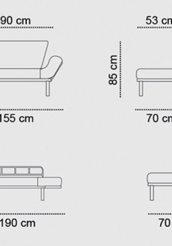 NORDVRK Nitta - Gr 2-manns sovesofa