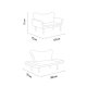 NORDVRK Chatto - rdbrun sovesofa for 2 personer
