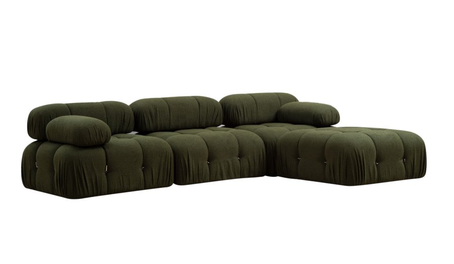 NORDVRK Bubble Green L1-O1-1R-PUF Hjrnesofa