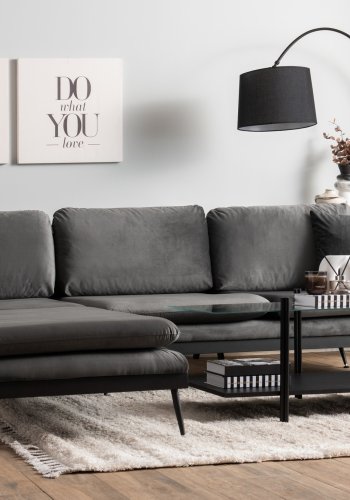 NORDVRK Reya - Antrasitt hjrnesofa