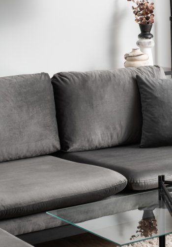 NORDVRK Reya - Antrasitt hjrnesofa