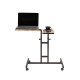 FUNZI LIVING Glen laptop stende skrivebord, justerbar hyde/tilt - Atlantic Pine melamin og svart metall