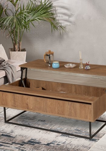 NORDVRK Est salongbord, valntt Svart