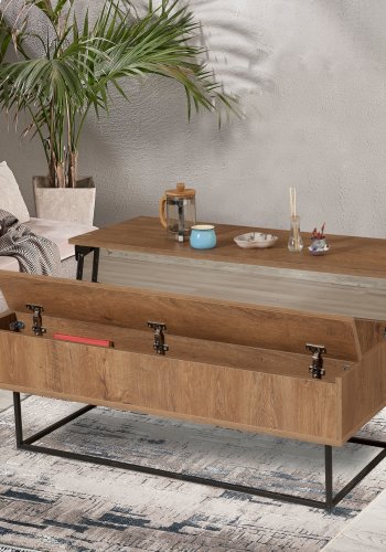 NORDVRK Est salongbord, valntt Svart