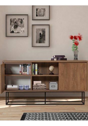 NORDVRK Zela-konsoll, valnttsort