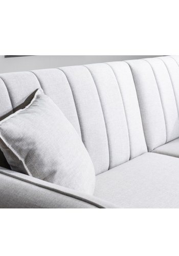 NORDVRK Aqua - Kremfarget 3-manns sovesofa