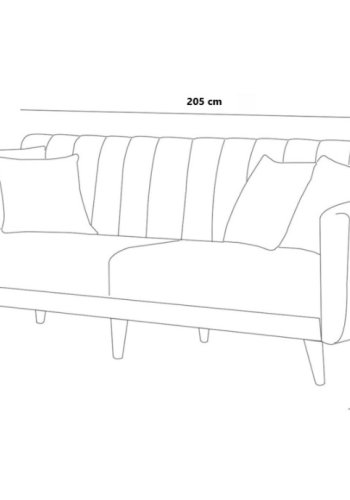 NORDVRK Aqua - Grnn 3-manns sovesofa