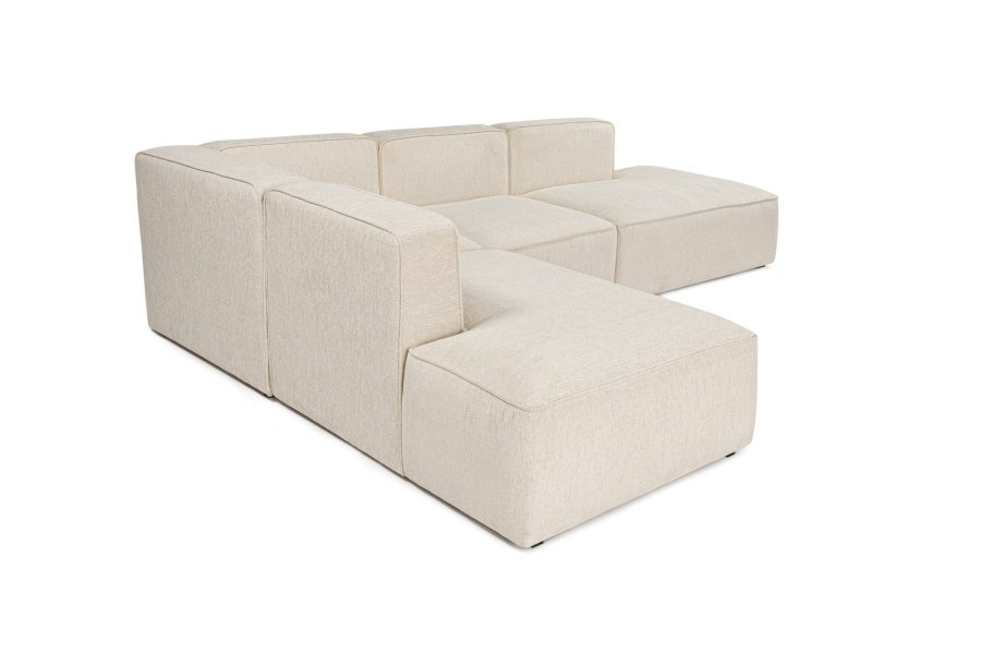 NORDVRK More M -(M4-M2-M1-M3) - Kremfarget hjrnesofa