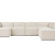NORDVRK More M (M5-M1-M1-M2-M3) - Kremfarget hjrnesofa