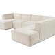 NORDVRK More M (M5-M1-M1-M2-M3) - Kremfarget hjrnesofa