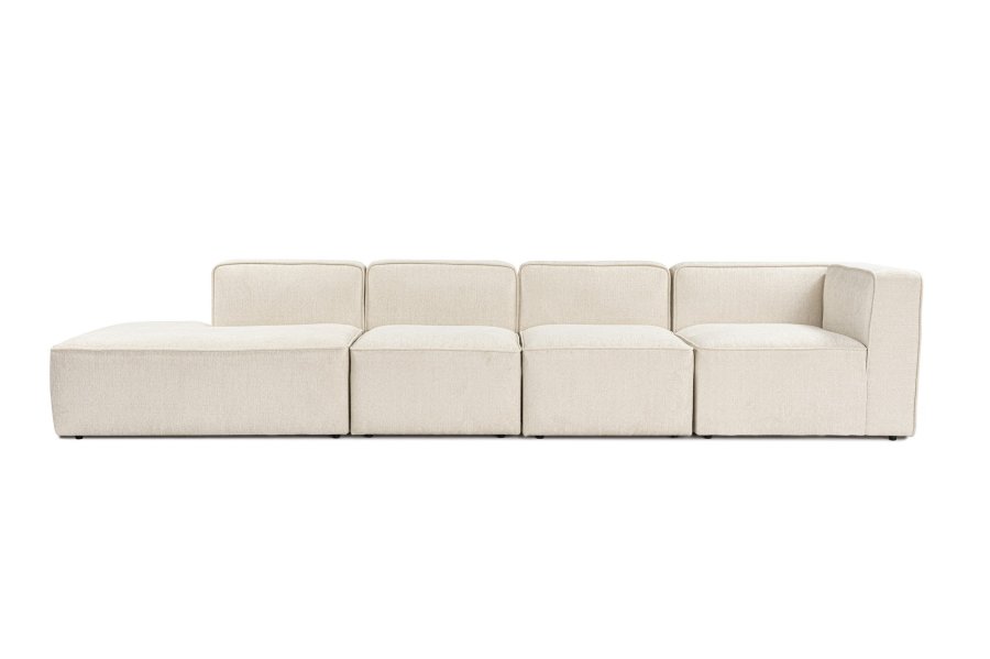 NORDVRK More M (M4-M1-M1-M7) - Kremfarget hjrnesofa