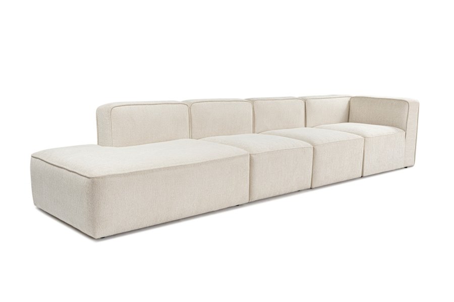 NORDVRK More M (M4-M1-M1-M7) - Kremfarget hjrnesofa