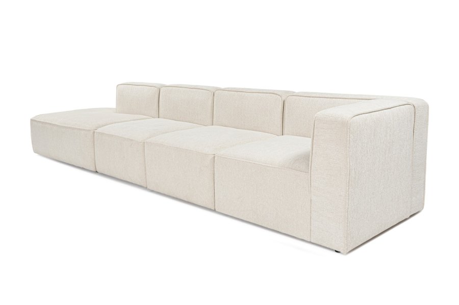 NORDVRK More M (M4-M1-M1-M7) - Kremfarget hjrnesofa