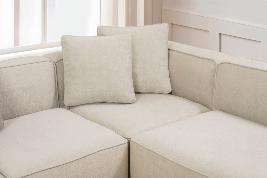 NORDVRK More M (M4-M1-M2-M3) - Kremfarget hjrnesofa