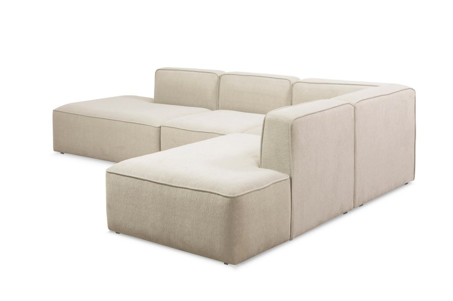 NORDVRK More M (M4-M1-M2-M3) - Kremfarget hjrnesofa