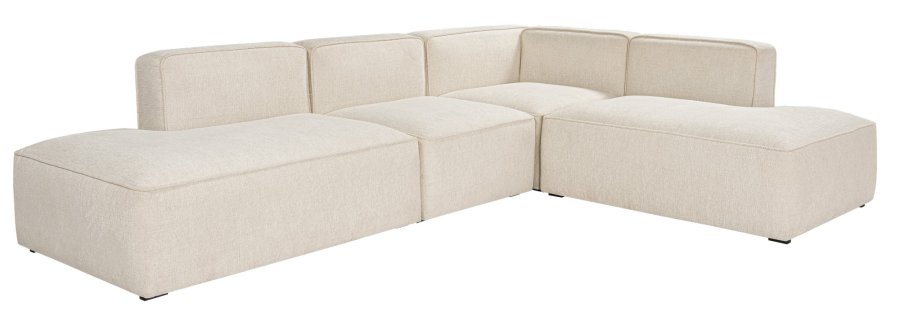 NORDVÄRK More M (M4-M2-M1-M3) - Kremfarget hjrnesofa